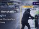 Professional illustration of video annotation for action recognition and object tracking using AI, showcasing Learning Spiral AI expertise in computer vision.