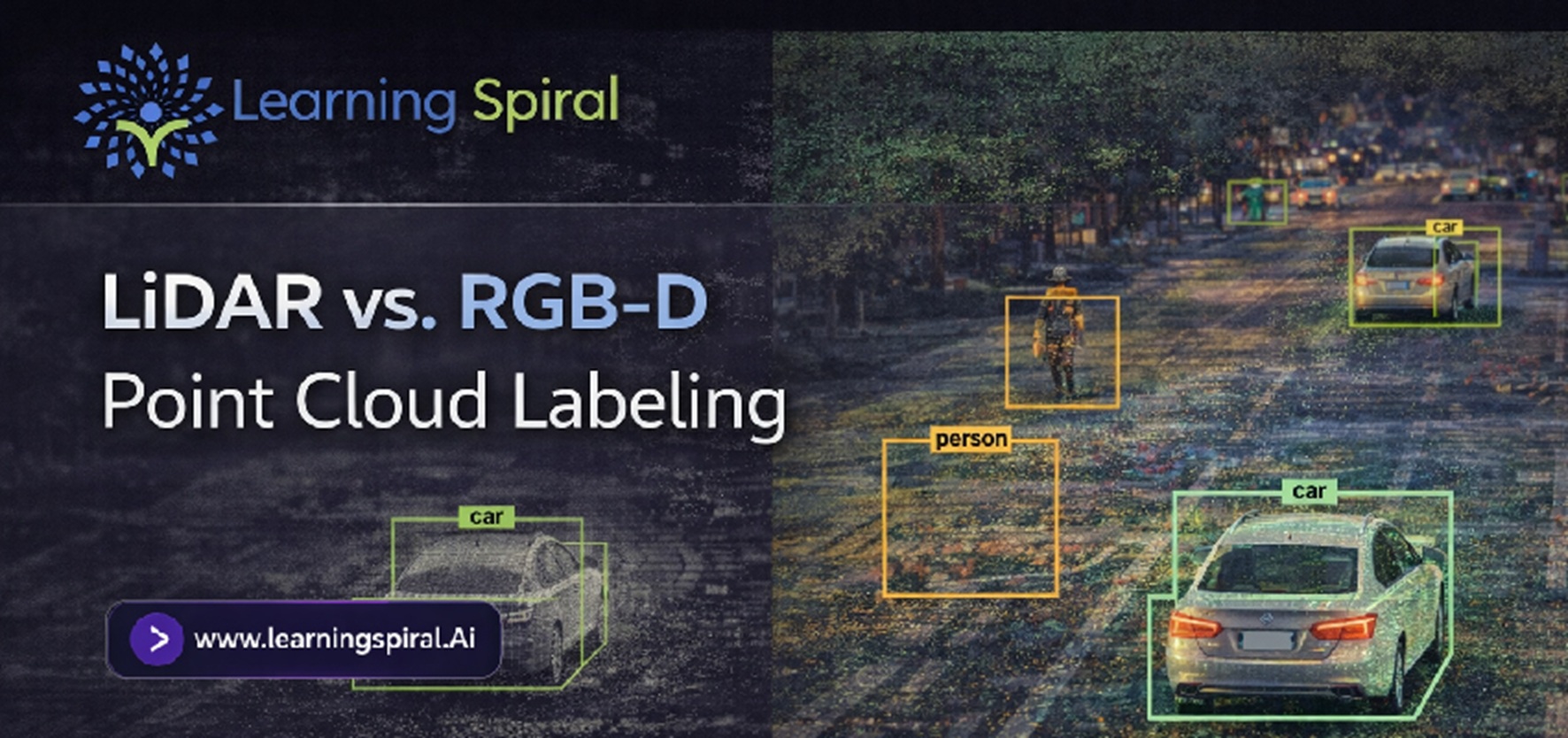 LiDAR vs RGB-D point cloud labeling for AI training and 3D data annotation