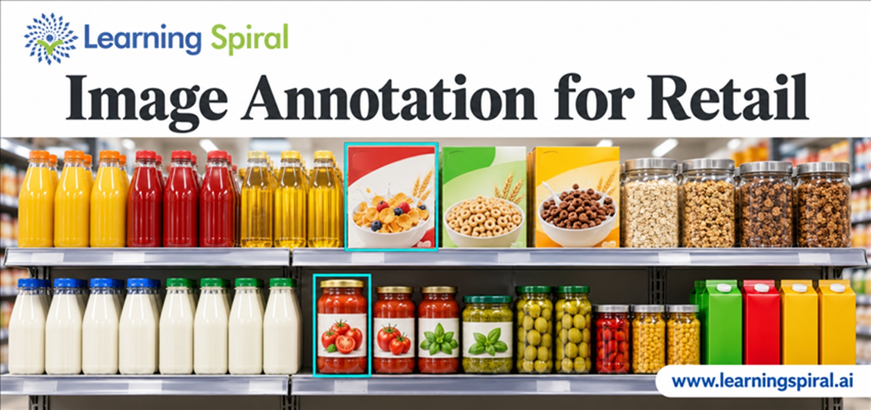 Image annotation for retail AI enabling product recognition and intelligent shelf monitoring.